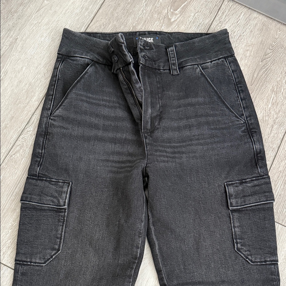 PAIGE Women's Dark Gray Straight Leg Jeans size 26 new no tags - Picture 6 of 7
